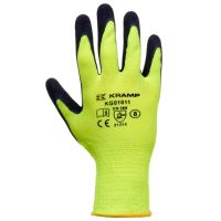 Luvas de trabalho de poliéster amarelo 26 cm de comprimento 10/XL Protect by