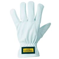 Luvas de trabalho em couro branco tamanho 9/L Protect by