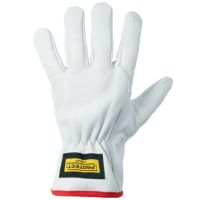 Luvas de trabalho em couro branco tamanho 9/L Protect by
