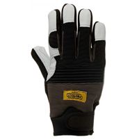 Luvas de trabalho couro/spandex/Neopreen preto-vermelho-branco tamanho 10/XL Protect by
