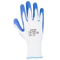 Luvas de jardinagem, c. branco, poliéster, tamanho S, Protect by