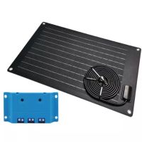 KIT DE MANUTENÇÃO DE CARGA SOLAR 35W SEMI-FLEXÍVEL + REGULADOR 5A MARLEC