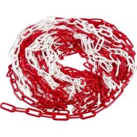 Corrente Ø6 mm x 41mm Plástico vermelho/branco