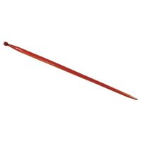 Dente de carregador, reto, secção quadrada 36x1100 mm, ponta pontiaguda com porca M20x1,5 mm, vermelho, Kverneland