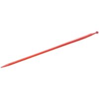 Dente de carregador, reto, perfil quadrado 36x1250mm, ponta afiada com porca M20x1.5mm, vermelho, Kverneland
