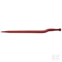 Dentes de silagem, dobrado 56 mm secção quadrada 36x820 mm, ponta pontiaguda com porca M24x2 mm, vermelha, Kverneland