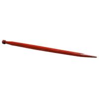 Dente do carregador, reto, seção quadrada 45x985mm, ponta pontiaguda com porca M30x2 mm, vermelho, Kverneland