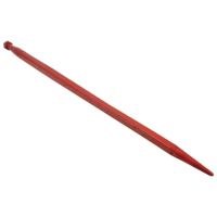 Dente do carregador, reto, seção quadrada 45x1240mm, ponta pontiaguda com porca M30x2 mm, vermelho, Kverneland