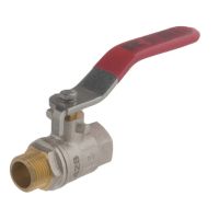 Válvula de esfera BSP fêmea/macho 3/8" + pega SS