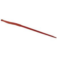 Dente de carregador deslocado a 38mm, Ø36x1000mm, porca M20x1.5mm, seção estela, extremidade apontada, vermelho, adequado Strautmann, SHW