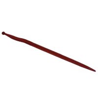 Dente de carregador deslocado a 38mm, Ø36x1000mm, porca M22x1.5mm, secção dupla-T, extremidade apontada, vermelho, adequado Kuhn, SHW