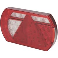 Luz LED esq. traseira multifunções, 12 V, 236x140x24,3 mm, baioneta com 5 pinos,