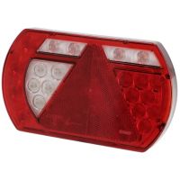 Luz LED esq. traseira multifunções, SMART, 12 V, 236x140x24,3 mm, baioneta com 5 pinos,