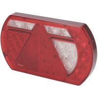 LED de luz dir. traseira multifunções, 12 V, 236x140x24,3 mm, baioneta com 5 pinos,