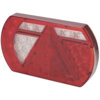 Luz LED esq. traseira multifunções, 12 V, 236x140x24,3 mm, baioneta com 6 pinos,