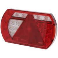 Luz LED esq. traseira multifunções, SMART, 12 V, 236x140x24,3 mm, baioneta com 6 pinos,