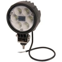 Luz de trabalho LED, 29W, 2500lm, redondo, 10/30V, Ø 117mm, feixe largo, 6 LEDs,