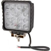 Luz de trabalho LED, 48W, 3840lm, quadrado, 10/30V, 112x54.5x136mm, feixe largo, 16 LEDs,