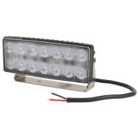 Luz de trabalho LED, 42W, 3800lm, retangular, 10/30V, 140.2x41.8x57.2mm, feixe largo,