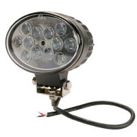Luz de trabalho LED, 36W, 2760lm, oval, 10/30V, 144x85x95mm, feixe de longo alcance, 12 LEDs,