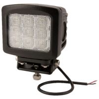 Luz de trabalho LED, 90W, 8100lm, quadrado, 10/30V, 135x124mm, feixe largo, 9 LEDs,