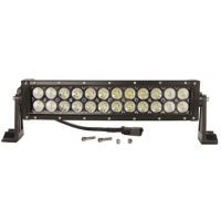 Barra luzes de trabalho LED, 72W, 6120lm, retangular, 12/24V, branco, 351,6x79,5mm ficha Deutsch, combo, curva, 24 LEDs,