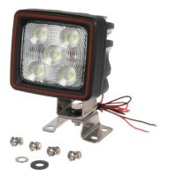 Luz de trabalho LED, 60 W, 5600 lm, quadrada, branca, 10/30 V, conector Deutsch, feixe largo, 20 LEDs,