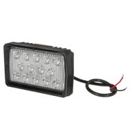Luz de trabalho LED dir., 21W, 2600lm, retangular, 10-30V, branco, 158x84x95mm, feixe largo, 14 LEDs, direita,