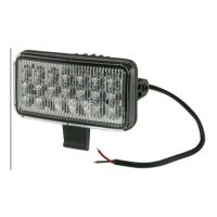 Luz de trabalho LED, 54W, 4100lm, retangular, projeção larga,