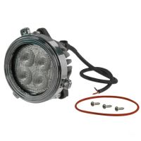 Luz de trabalho LED, 40W, 4800lm, redondo, projeção larga,