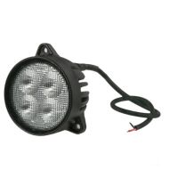 Luz de trabalho LED, 40W, 4800lm, redondo, projeção larga,