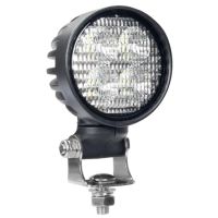 Luz de trabalho LED, 40W, 4000lm, redondo, branco, 10/30V, 84x126x71.8mm, ficha AMP, 4 LEDs, 360 graus,