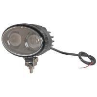 Luz de segurança LED, azul, 10 W, 250 lm, oval, 10-80 V, Spot, 2 LED,