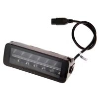 Barra de luz de trabalho LED, 60W, 5040 lm, retangular, 12/24V, branco/laranja, 204x70x67 mm ficha Deutsch, Combo, reto, 12 LEDs, E-BOOST