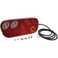 Farol traseiro dir. LED, retangular, 12/24V, 315x32x145mm,