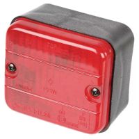 Luz de nevoeiro quadrada, vermelho, de aparafusar, 87x52x77mm, Ajba
