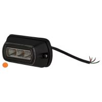 Luz de aviso LED, âmbar, 3 LED's,