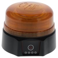 Baliza LED, recarregável, controlo remoto, 19W, âmbar, magnética, diâmetro 114 x104mm