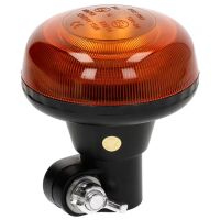 Farol LED, perfil baixo, 15W, 12-24V, âmbar, poste din, Ø 86x97 mm