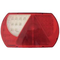 Farol traseiro esq. LED, 9/10.3W, retangular, 12/24V, branco/vermelho/amarelo/azul, de aparafusar, 237x29x140mm, 47 LEDs