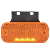 Luz de sinalização LED, retangular, 12-24V, 105.4x45x11.8mm,