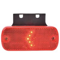 Luz de sinalização LED, retangular, 12-24V, 105.4x45x11.8mm,