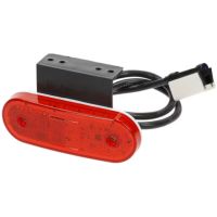 Luz de sinalização LED, retangular, 12-24V, 114x40x25mm, Jaeger,