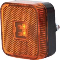 Luz de sinalização LED, quadrado, 12-24V, 65x65x28mm,