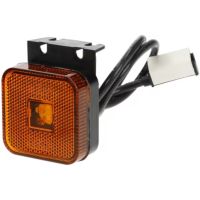 Luz de sinalização LED, quadrado, 12-24V, 65x65x28mm, Jaeger,