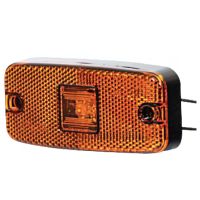 Luz de sinalização LED, retangular, 12-24V, 111x50.5x23mm,