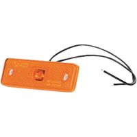 Luz de sinalização LED, retangular, 12-24V, 98x31.5x25mm,