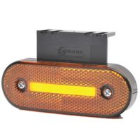 Luz de sinalização LED, com indicador de direção, retangular, 12-24V, 115.3x41.3x20mm,