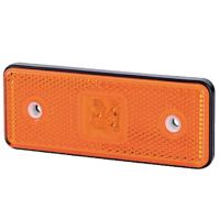 Luz de sinalização LED, 0.4/0.7W, retangular, 12/24V, laranja, 112x45x11mm, 3 LEDs,
