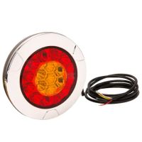 Farol traseiro LED multifunções, redondo, 12-24V, Ø 152mm,